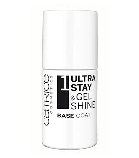لاک ناخن کاتریس مدل اولترا استی Ultra Stay And Gel Shine Base Coat Catrice 