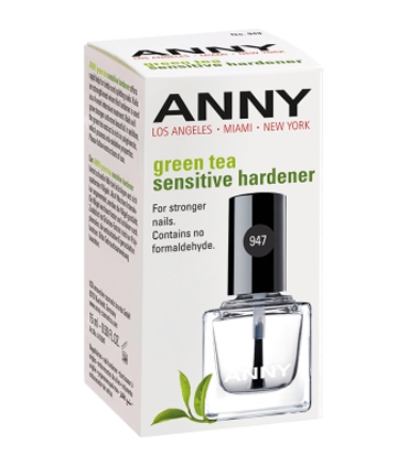 محلول مقاوم کننده ناخن آنی مدل گرین تی سنستیو هاردنر 947 ANNY Green Tea Sensitive Nail Hardener 947