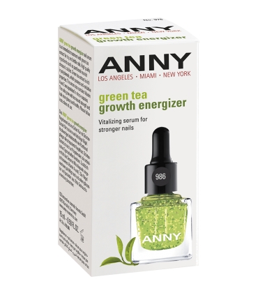 محلول تقویت کننده ناخن آنی مدل گرین تی گرو انرژی زا 986 ANNY Green Tea Growth Energizer Nail Care 986