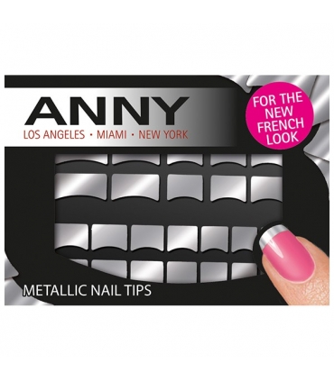 استیکر طراحی ناخن نقره ای آنی ANNY Metallic Silver Nail Stickers