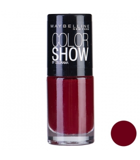 لاک ناخن میبلین مدل ووآ کالر شو دون تاون رد  Maybelline Vao Color Show Downtown Red Nail Polish 352