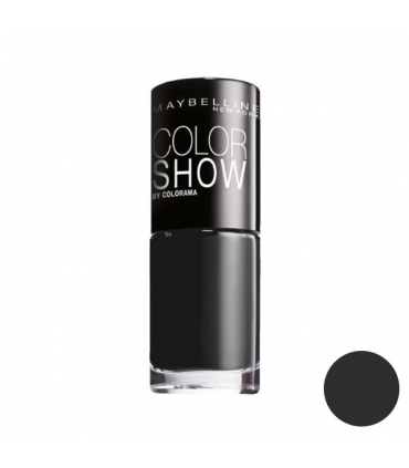 لاک ناخن میبلین مدل ووآ کالر شو بلک اوت Maybelline Vao Color Show Blackout Nail Polish 677