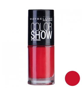 لاک ناخن میبلین مدل ووآ کالر شو پاور رد Maybelline Vao Color Show Power Red Nail Polish 349