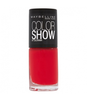 لاک ناخن میبلین مدل ووآ کالر شو پاور رد Maybelline Vao Color Show Power Red Nail Polish 349