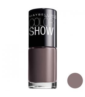 لاک ناخن میبلین مدل ووآ کالر شو میدنایت تاپ Maybelline Vao Color Show Midnight Taupe Nail Polish 549
