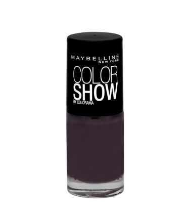 لاک ناخن میبلین مدل ووآ کالر شو میدنایت تاپ Maybelline Vao Color Show Midnight Taupe Nail Polish 549