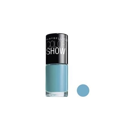 لاک ناخن میبلین مدل ووآ کالر شو کول بلو Maybelline Vao Color Show Cool Blue Nail Polish 651