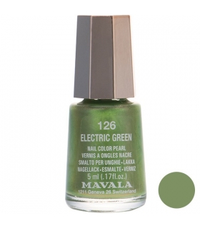 لاک ناخن ماوالا مدل مینی الکتریک گرین شماره 126 Mavala Mini Electric Green Nail Polish 126