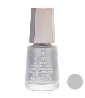 لاک ناخن ماوالا مدل مینی سیلور شماره 38 Mavala Mini Silver Nail Polish 38
