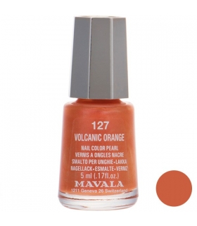 لاک ناخن ماوالا مدل مینی وولکانیک اورنج شماره 127 Mavala Mini Volcanic Orange Nail Polish 127