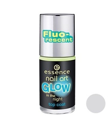 لاک ناخن اسنس مدل تاپ کت گلو نایت Essence Top Coat Glow Night Nail Polish