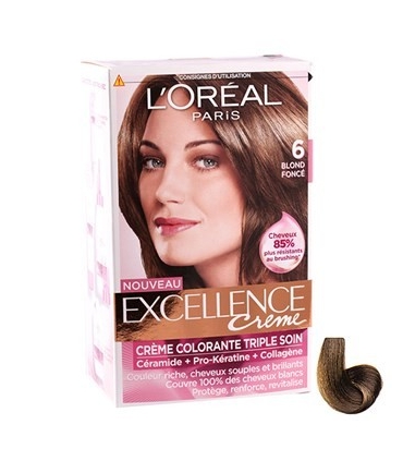 کیت رنگ مو لورآل شماره 6 اکسلنس LOreal Excellence No 6 Hair Color Kit