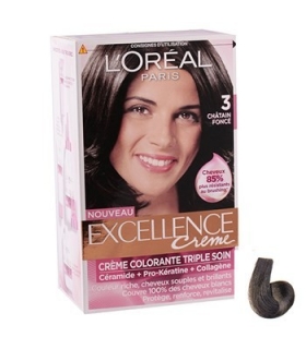 کیت رنگ مو لورآل شماره 3 اکسلنس LOreal Excellence No 3 Hair Color Kit