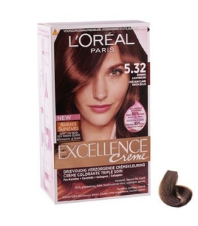 کیت رنگ مو لورآل شماره 5.32 اکسلنس LOreal Excellence No 5.32 Hair Color Kit