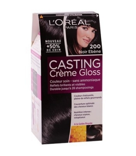 کیت رنگ مو لورآل شماره 200 کستینگ کرم گلاس LOreal Casting Creme Gloss 200 Hair Color Kit