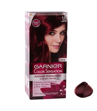  کیت رنگ مو گارنیه کالر سنشیشن شید شماره 4.60 Garnier Color Sensation Shade 4.60 Hair Color Kit