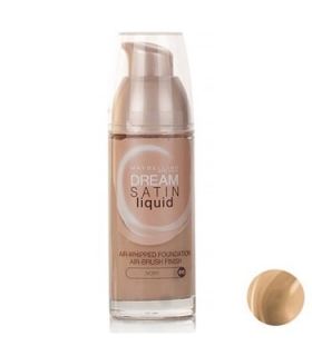  کرم پودر میبلین مدل دریم ساتین لیکوئید ایووری 10 Maybelline Dream Satin Liquid Ivory 10 Foundation