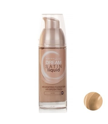  کرم پودر میبلین مدل دریم ساتین لیکوئید ایووری 10 Maybelline Dream Satin Liquid Ivory 10 Foundation