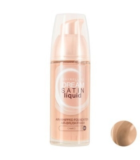  کرم پودر میبلین مدلدریم ساتین لیکوئید بیگ کامئو 20 Maybelline Dream Satin Liquid Beige Cameo 20 Foundation