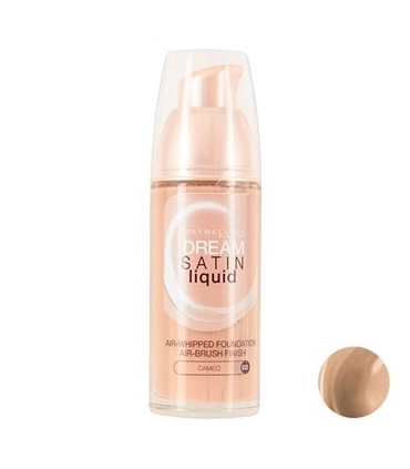  کرم پودر میبلین مدلدریم ساتین لیکوئید بیگ کامئو 20 Maybelline Dream Satin Liquid Beige Cameo 20 Foundation
