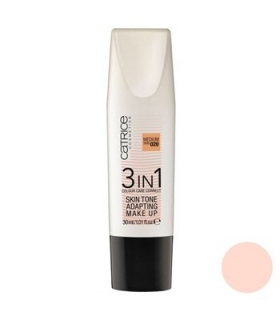  کرم پودر 3 در 1 کاتریس مدل اسکین تن 020 Catrice 3 IN 1 Skin Tone Makeup Foundation 020
