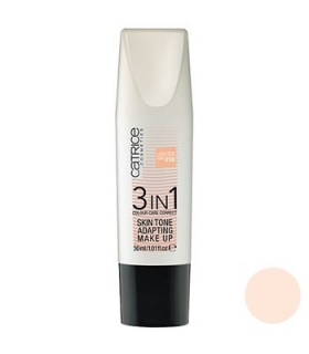  کرم پودر 3 در 1 کاتریس مدل اسکین تن 010 Catrice 3 IN 1 Skin Tone Makeup Foundation 010