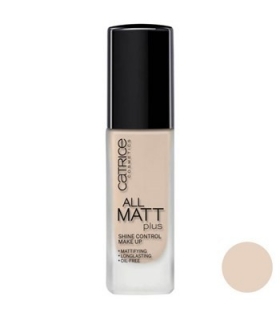 کرم پودر مات کاتریس مدل پلاس شاین کنترل 010 Catrice All Matt Plus-Shine Control Makeup Foundation 010