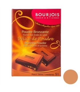 پودر برنزه بورژوآ مدل دلیس د پودر شماره 51 Bourjois Delice De Poudre Bronzing Powder 51