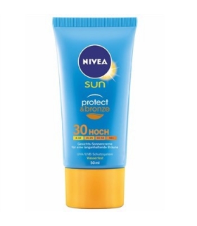 کرم ضد آفتاب نیوآ مدل پروتکت اند برنز Nivea Protect and Bronze Sunscreen Cream SPF30 