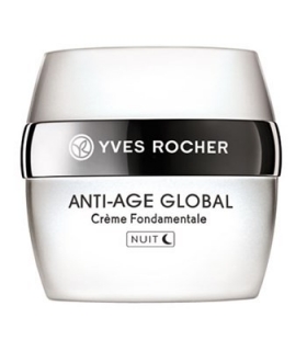 کرم ضد چروک شب ایو روشه مدل آنتی ایج گلوبال Yves Rocher Anti-Age Global Night Anti Wrinkle Cream 