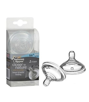 سرشیشه تامی تیپی مدل TT42212410 دوعددی Tommee Tippee TT42212410 Bottle Teats