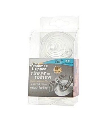 سرشیشه تامی تیپی مدل TT42212210 دوعددی Tommee Tippee TT42212210 Bottle Teats