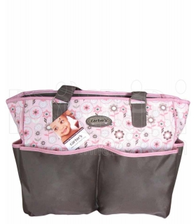 ساک لوازم صورتی گل ریز کارترز مدل 605 Carter's Diaper Bag