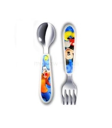 قاشق و چنگال فرست یرز مدل میکی موس The First Years Mickey Spoon and Fork