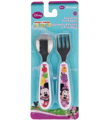 قاشق و چنگال فرست یرز مدل میکی موس The First Years Mickey Spoon and Fork