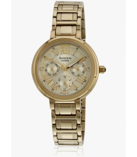 ساعت مچی عقربه ای زنانه کاسیو شین Casio Sheen SHE 3034GD 9AUDR