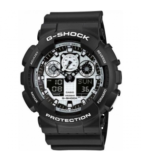 ساعت مچی عقربه ای مردانه کاسیو جی شاک Casio G Shock GA 100BW 1ADR