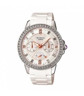 ساعت مچی عقربه ای زنانه کاسیو شین Casio Sheen SHE 3023 7ADR