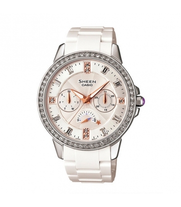 ساعت مچی عقربه ای زنانه کاسیو شین Casio Sheen SHE 3023 7ADR