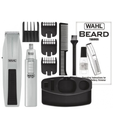 ماشین اصلاح صورت وال با موزن گوش و بینی مدل Wahl Mustache and Beard Trimmer with Bonus Trimmer 5537-420