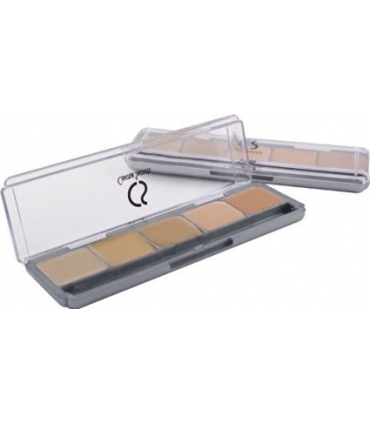 پالت رنگ سینما سکرت شاره 6 در 5 رنگ Cinema Secrets 6 TM 5-in-1 PRO Palette Ultimate Foundation Kit by Cinema Secrets