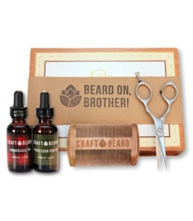 قیچی و کیت نظافت ریش و سبیل مردان Premium Mens Beard Grooming Kit by Craft Beard