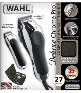 ماشین اصلاح سر و صورت وال Wahl 79524-1001 Deluxe Chrome Pro with Multi-Cut Clipper & Trimmer