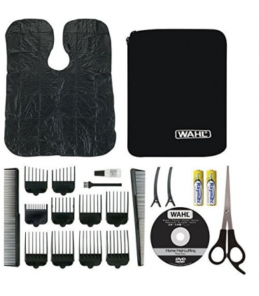 ست ماشین اصلاح وال مدل Wahl Chrome Pro Deluxe Mains Hair Clipper, Trimmer & Nasal Trimmer Set Chrome 79524-810 Gift Set
