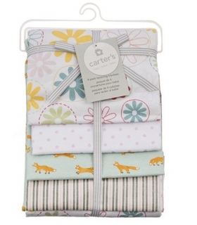 خشک کن کارترز مدل گل و روباه Carters Flower and Fox Drying Towel