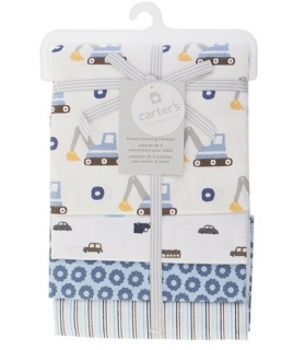 خشک کن کارترز مدل بیل و جغد Carters Excavators And Owl Drying Towel