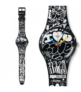 ساعت مچی عقربه ای زنانه و مردانه سواچ Swatch SUOB125