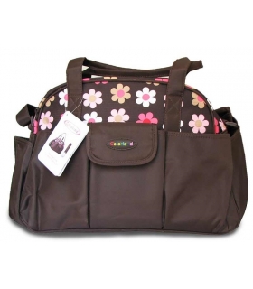 ساک لوازم کودک کالرلند قهوه ای گلدار Colorland 1170 diaper bag