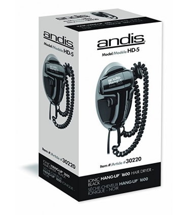 سشوار دیواری اندیس مدل Andis 30220 Hangup 1600W Hair Dryer with Cord Hanger