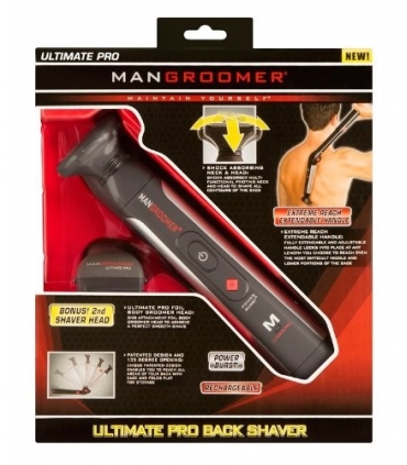 ماشین اصلاح موی بدن مردان من گرومر مدل mangroomer ultimate pro back shaver with 2 shock absorber flex heads